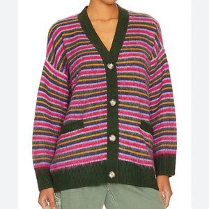 Daydreamer Stripe Cardigan in Garden Bloom